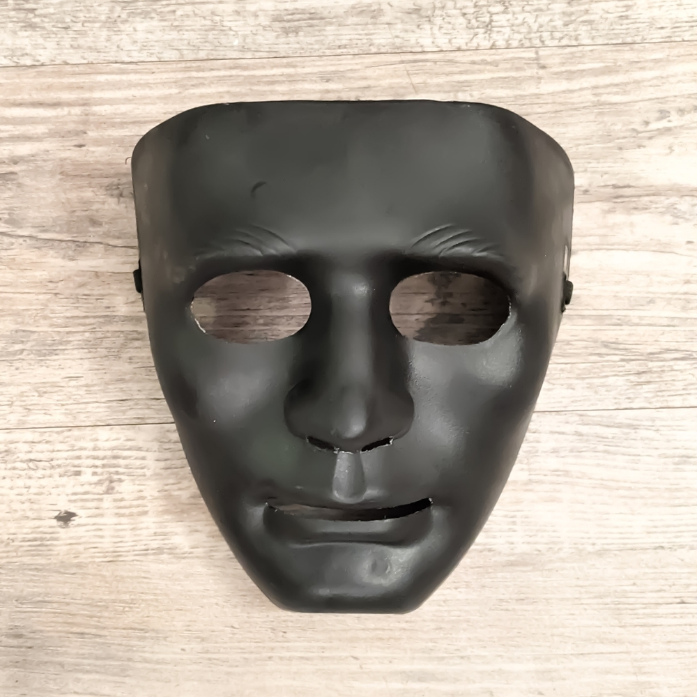 Solid Black Halloween Masks | DIY Plain Mask - Picture 4 of 6